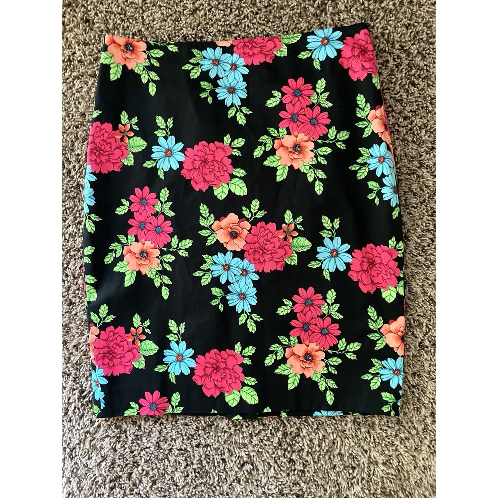 Ann Taylor Floral Pencil Skirt Size 6 City Festival